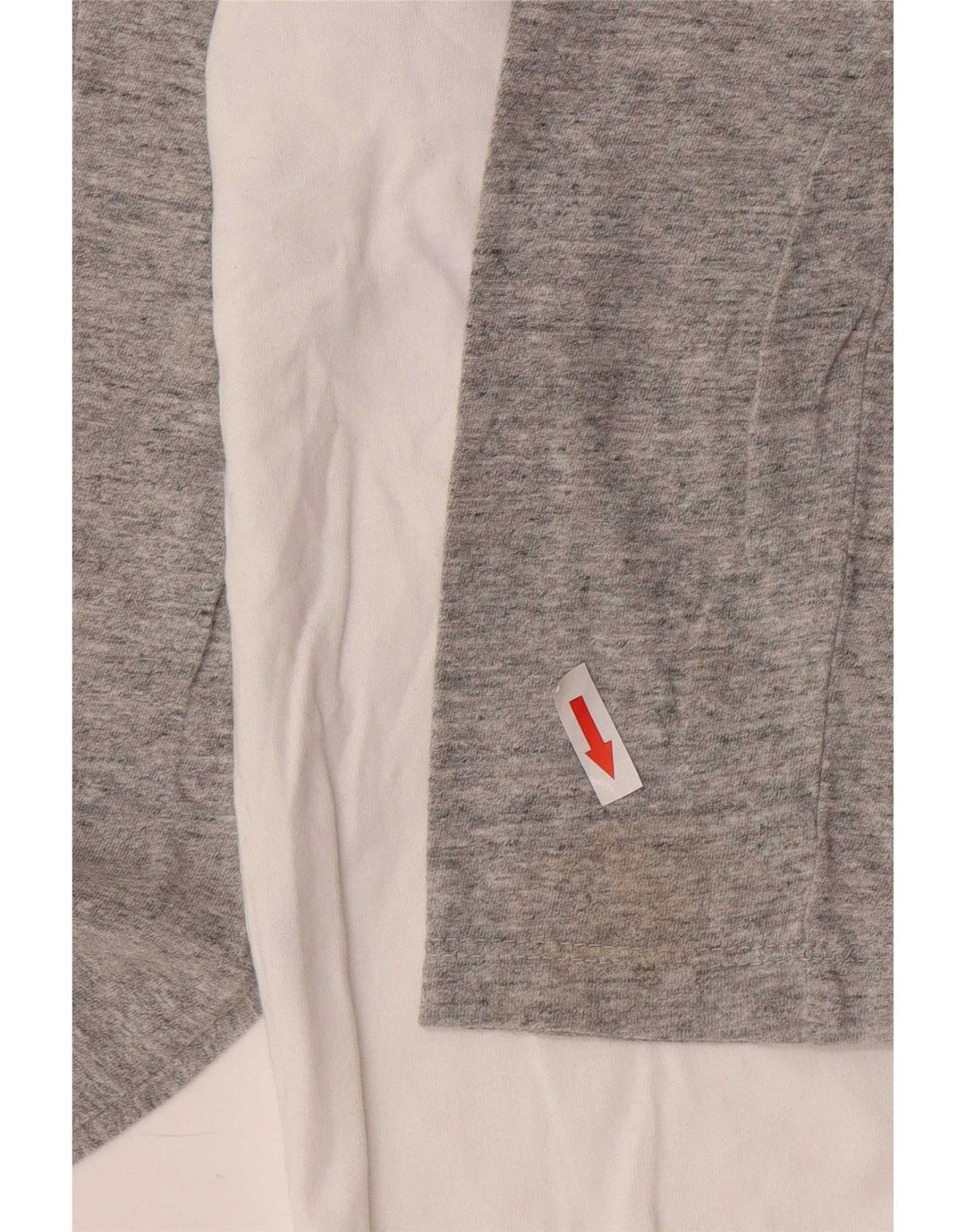 Top masculino Superdry manga comprida grande algodão colorblock branco