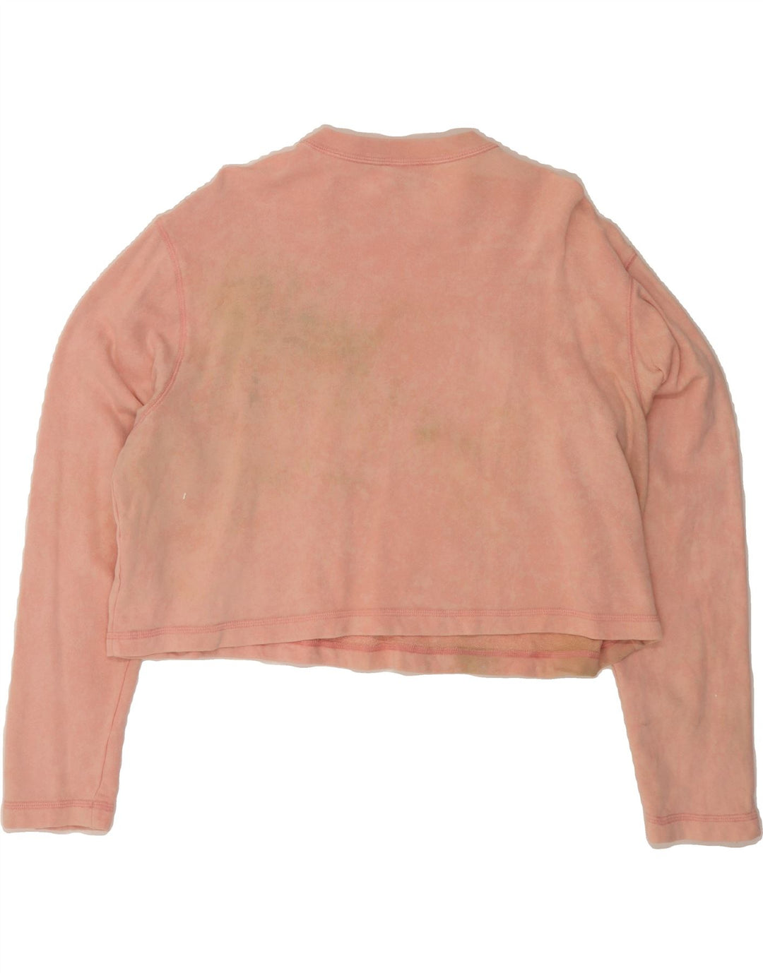 NIKE Womens Crop Graphic Sweatshirt Jumper UK 18 XL Pink Cotton Vintage Nike and Second-Hand Nike from Messina Hembry 