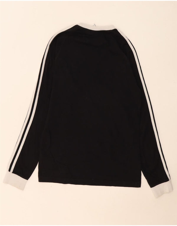Adidas Mens Top Manga Longa XS Preto Colourblock Algodão