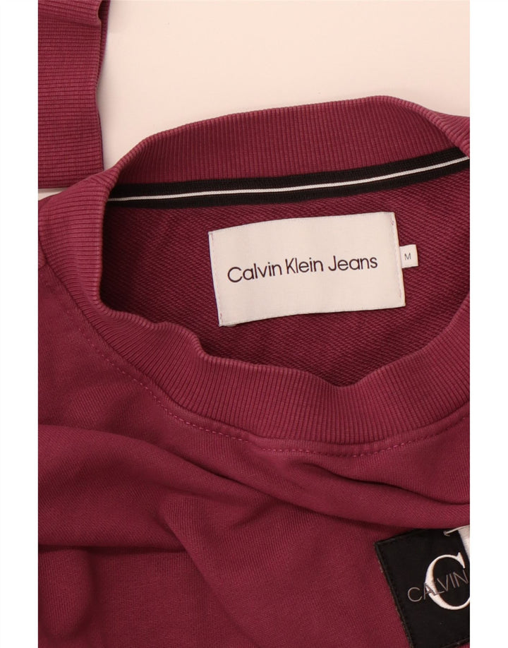 CALVIN KLEIN JEANS moletom gráfico masculino jumper médio roxo