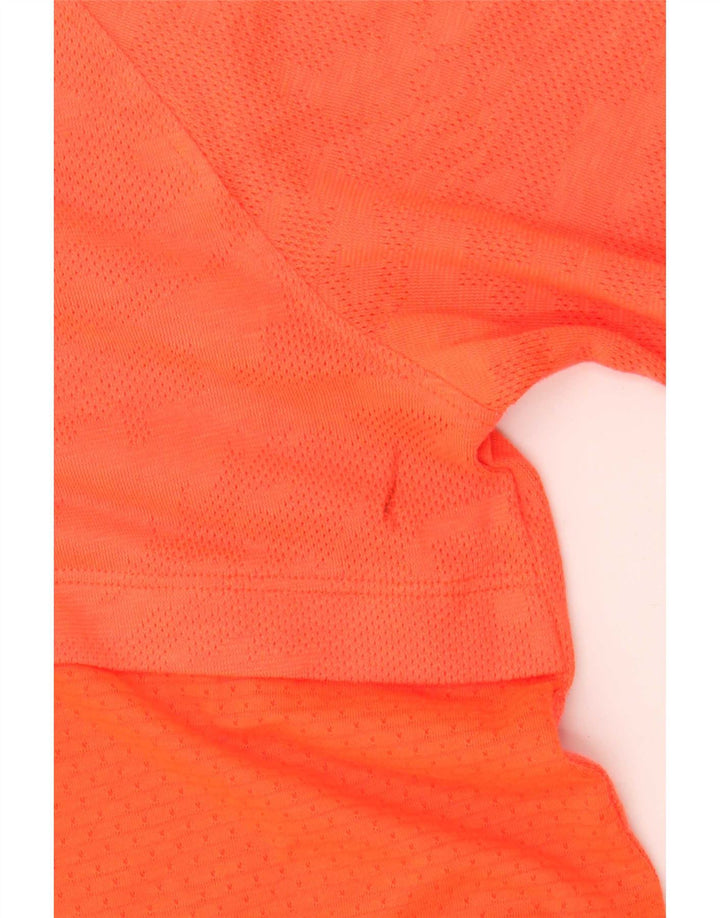Camiseta masculina Under Armour Heat Gear Top laranja médio