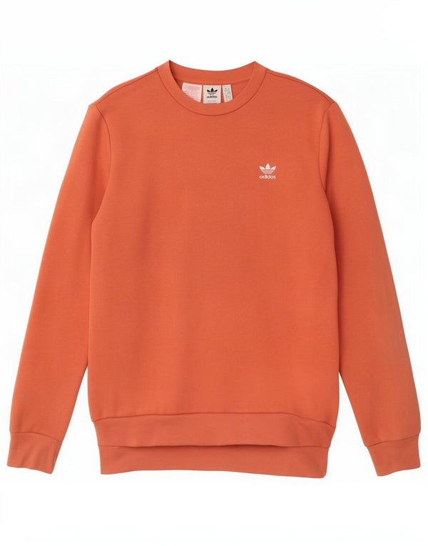 Moletom Adidas Menino Jumper 15-16 Anos Laranja Algodão