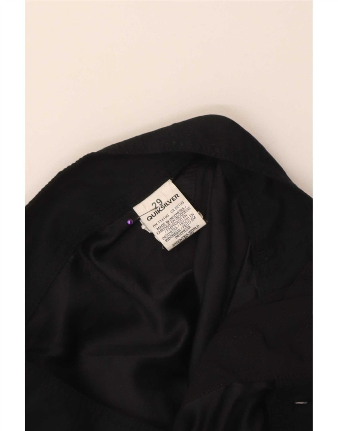 Quiksilver Shorts de natação masculino gráfico pequeno poliéster preto