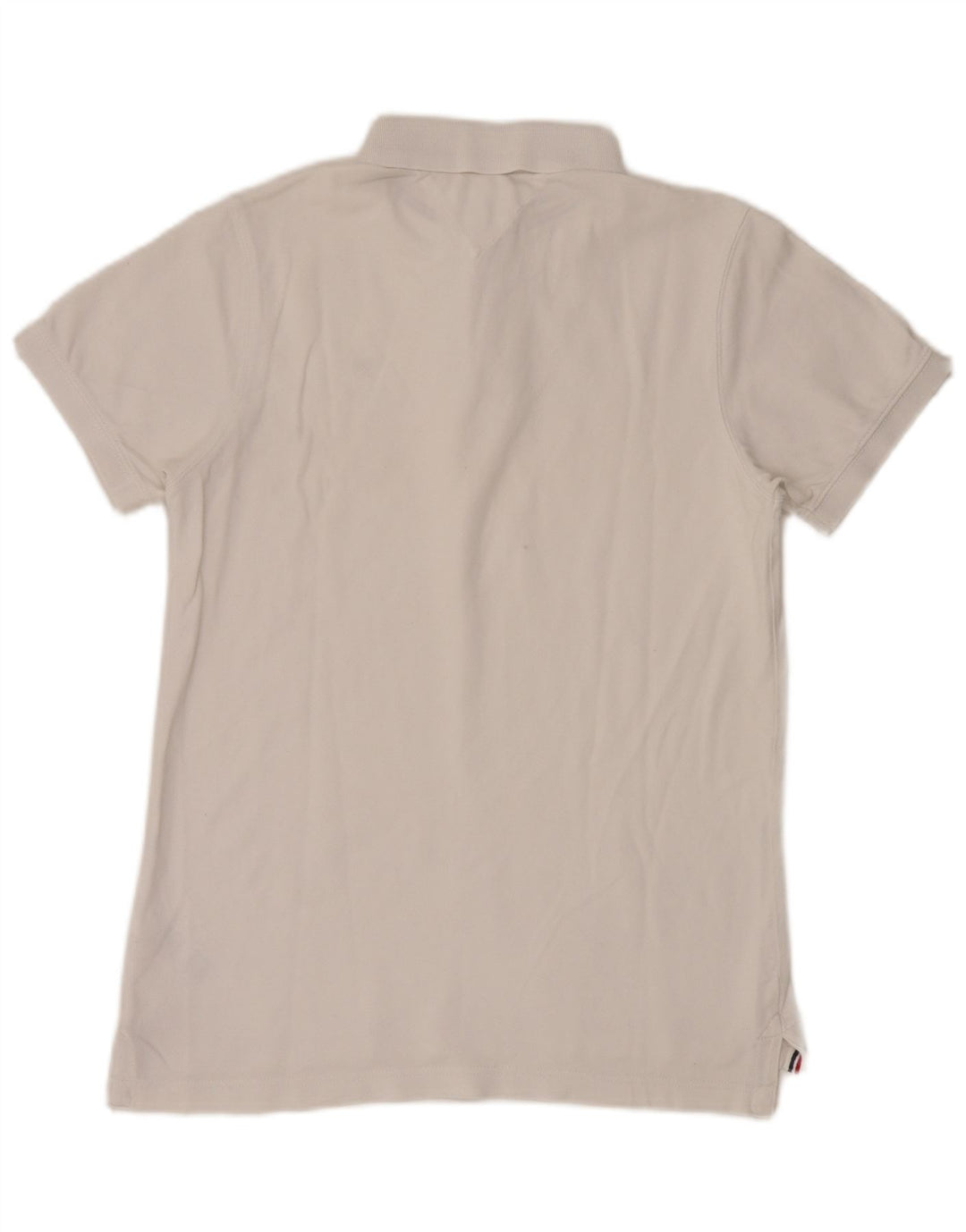 Camisa polo masculina Tommy Hilfiger de algodão branco médio