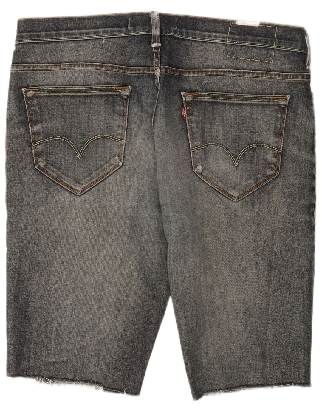 Shorts jeans masculino Levi's 519 Slim W38 XL cinza algodão