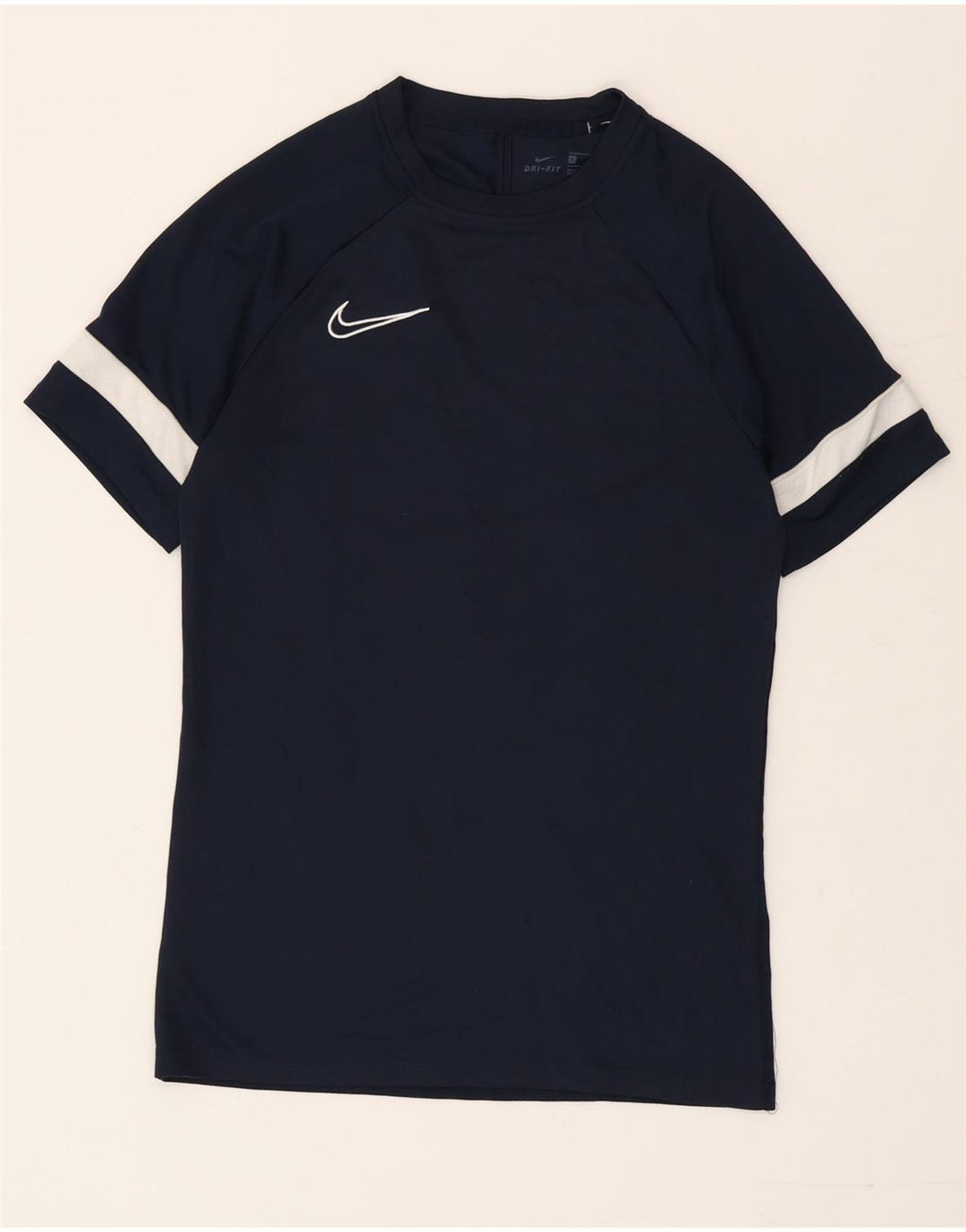 Camiseta masculina Nike Dri Fit Top pequeno bloco colorido azul marinho