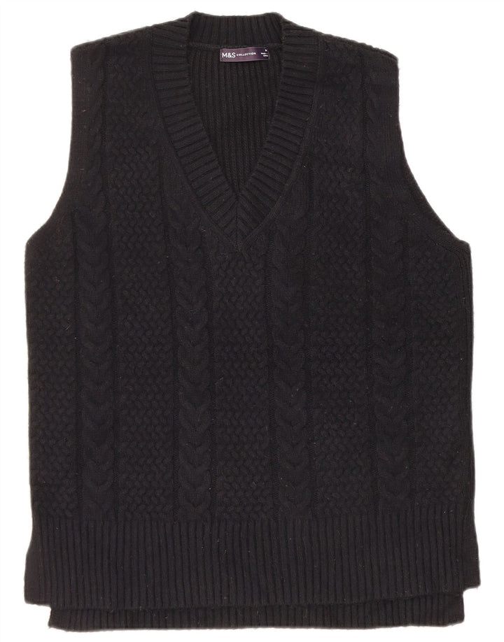 Regata masculina Marks & Spencer com colete médio de poliéster preto