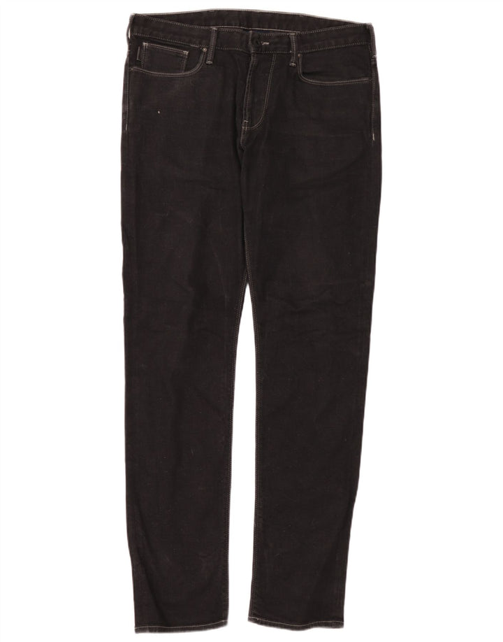 Armani Mens Slim Jeans W32 L34 Algodão Preto