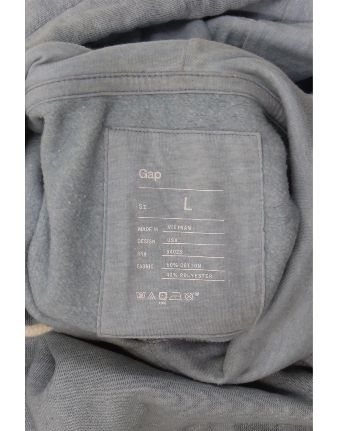 Gap moletom com capuz masculino grande algodão azul