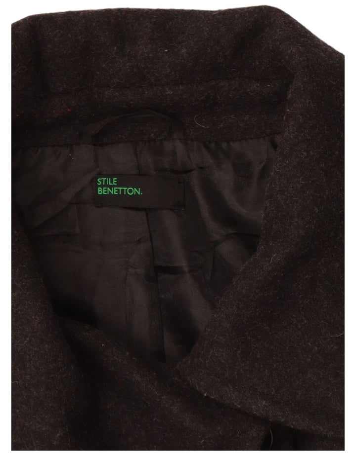 Sobretudo feminino BENETTON IT 46 grande lã cinza