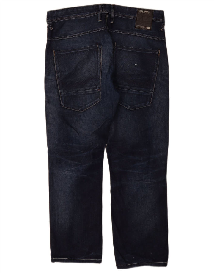 Jeans retos masculinos Jack & Jones W32 L30 algodão azul