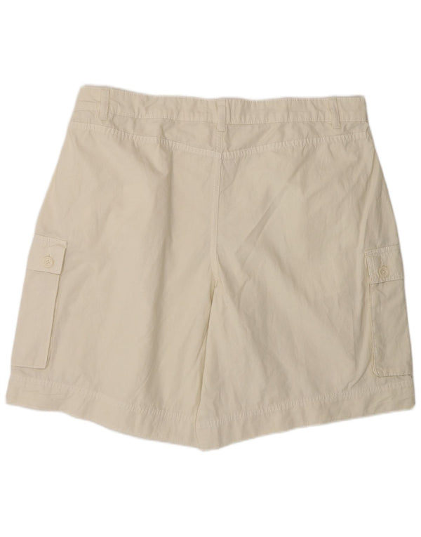 Shorts cargo feminino Marks & Spencer Reino Unido 18 XL W38 algodão branco