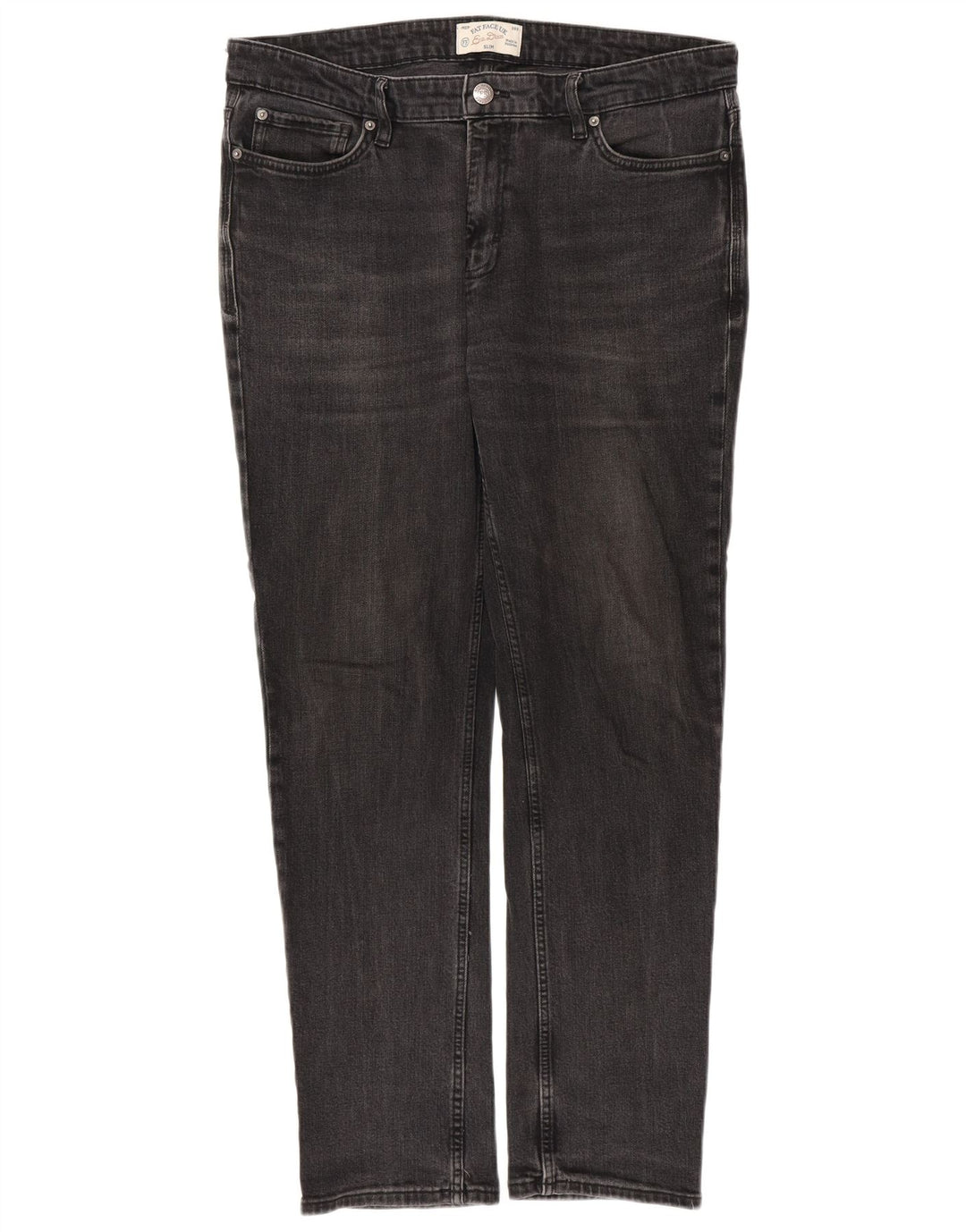 FAT FACE Mens Jeans Slim W36 L31 Algodão Cinza