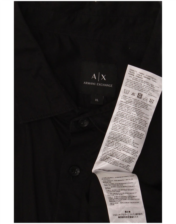 Camisa masculina Armani Exchange XL algodão preto