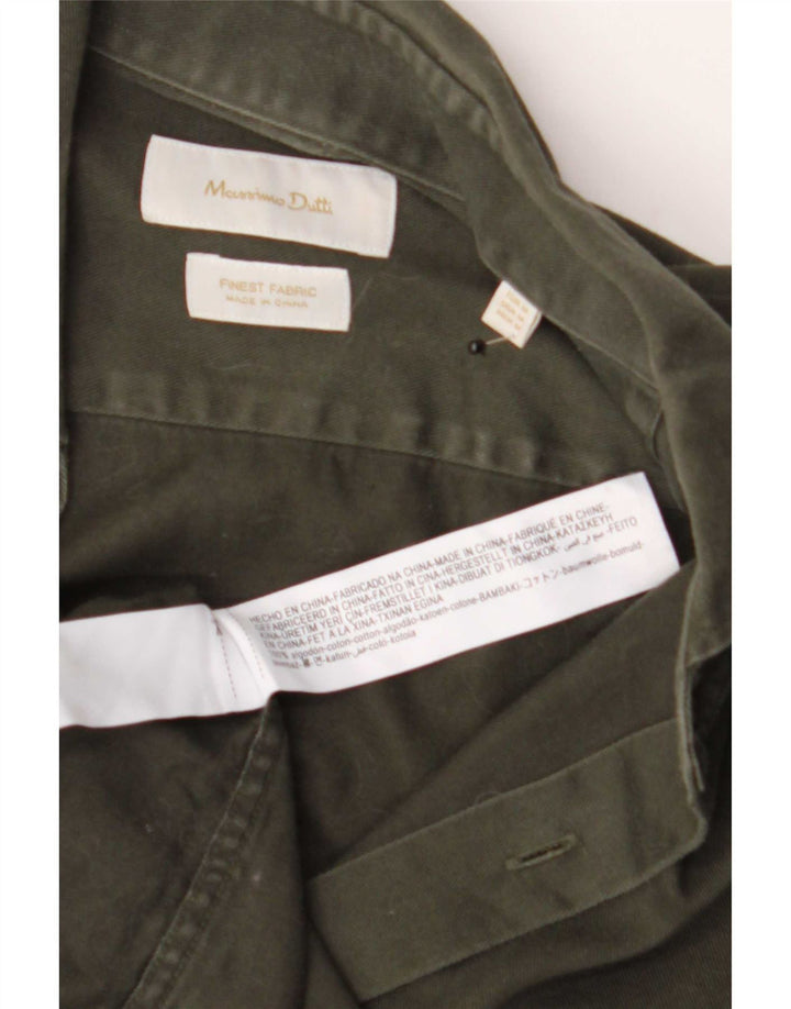 Camisa masculina Massimo Dutti Algodão verde médio