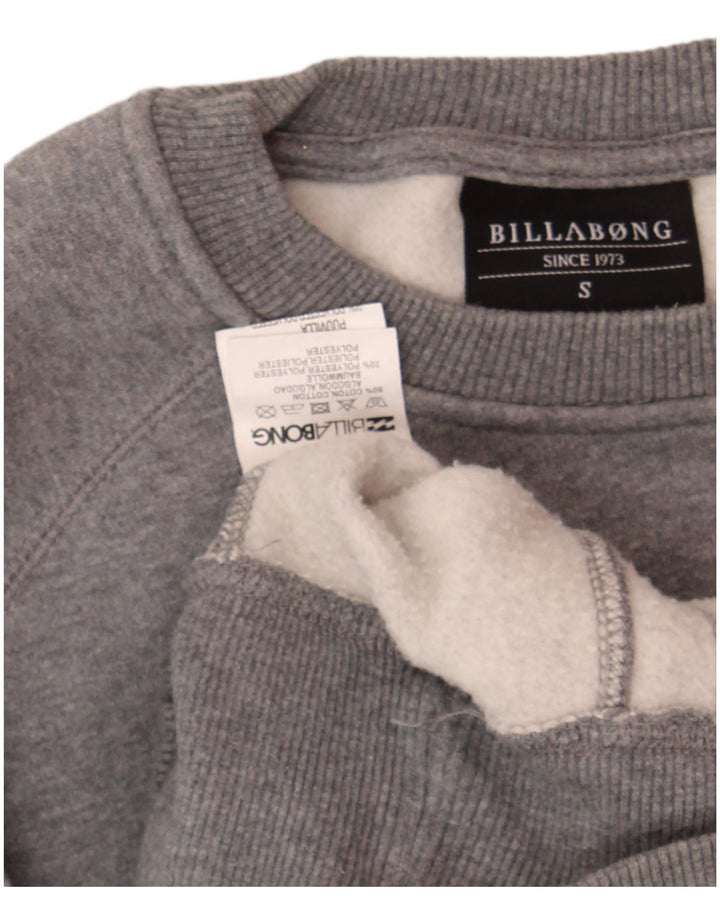 Moletom masculino BILLABONG pequeno algodão cinza