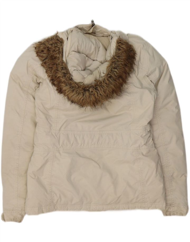 Jaqueta acolchoada com capuz feminina THE NORTH FACE UK 14 Médio Off White