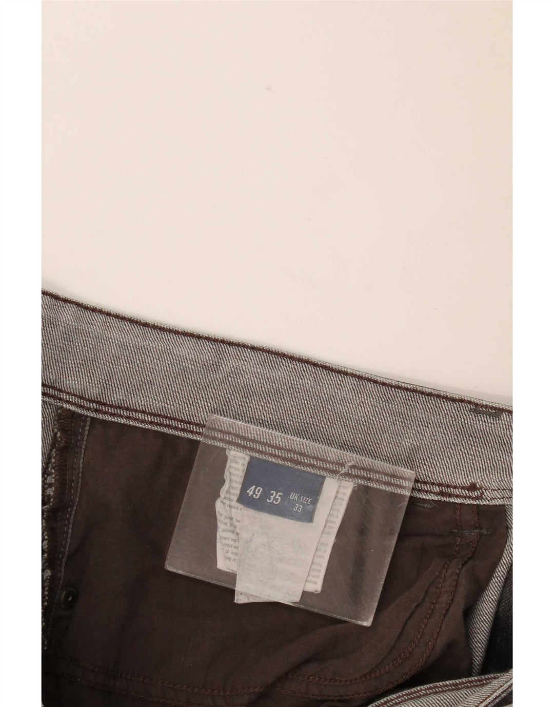 Jeans retos masculinos Trussardi W33 L33 cinza