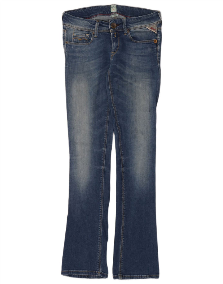 Replay Jeans feminino slim bootcut W25 L32 azul