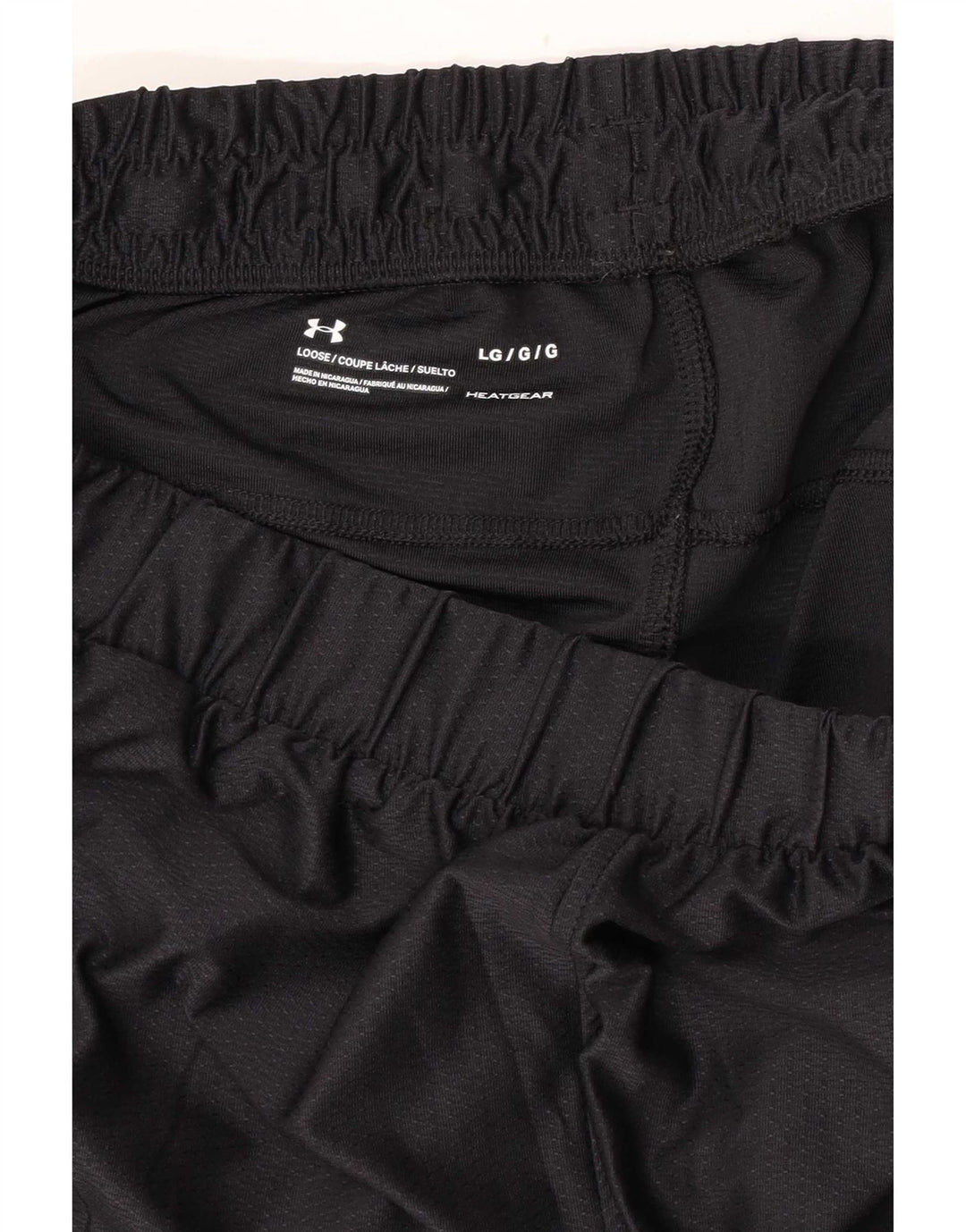 Shorts esportivos masculinos Under Armour grandes pretos
