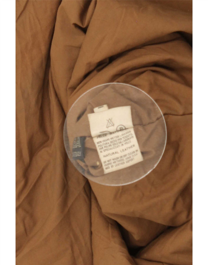 Casa Veneta Casaco de couro masculino IT 52 XL Bege