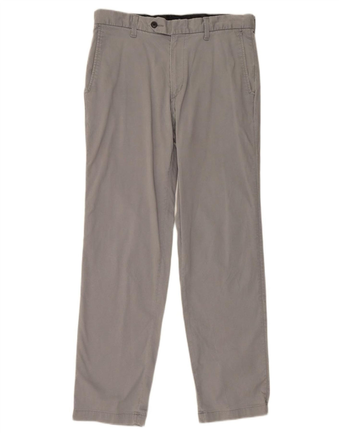 Calça masculina Marks & Spencer Blue Harbor Straight Suit W34 L33 cinza