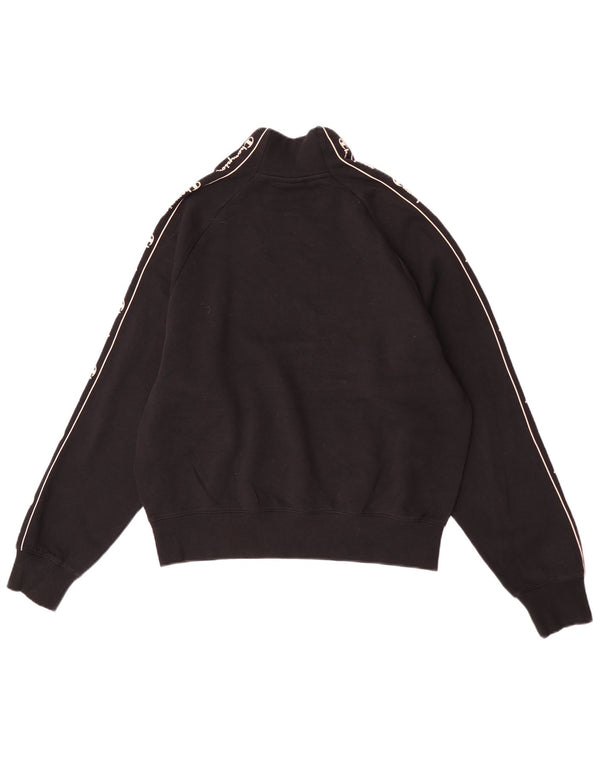 Champion feminino gráfico moletom jumper UK 18 XL algodão preto