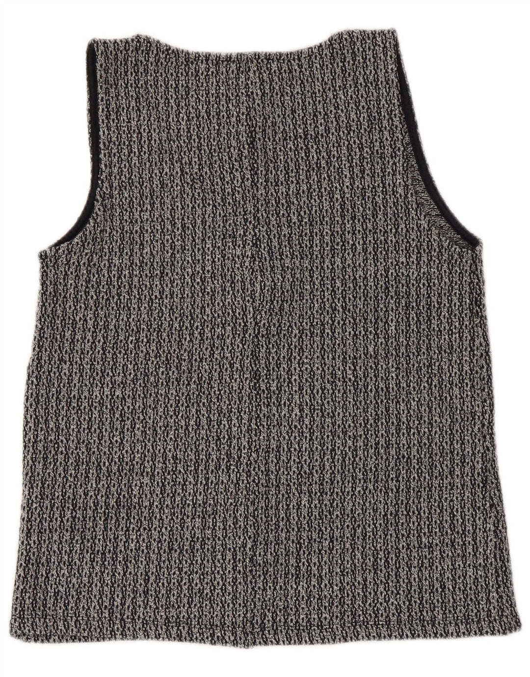 Colete feminino Zara UK 12 poliéster cinza médio