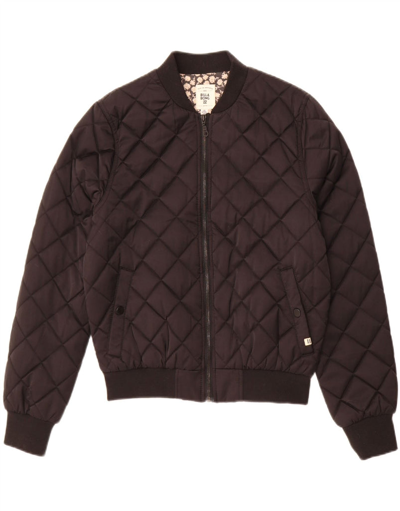 BILLABONG Womens Bomber Jacket UK 16 Large Black Cotton Vintage Billabong and Second-Hand Billabong from Messina Hembry 