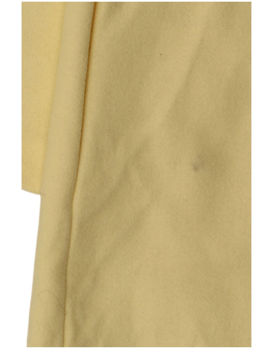 Sobretudo aberto feminino Zara UK 16 grande poliéster amarelo