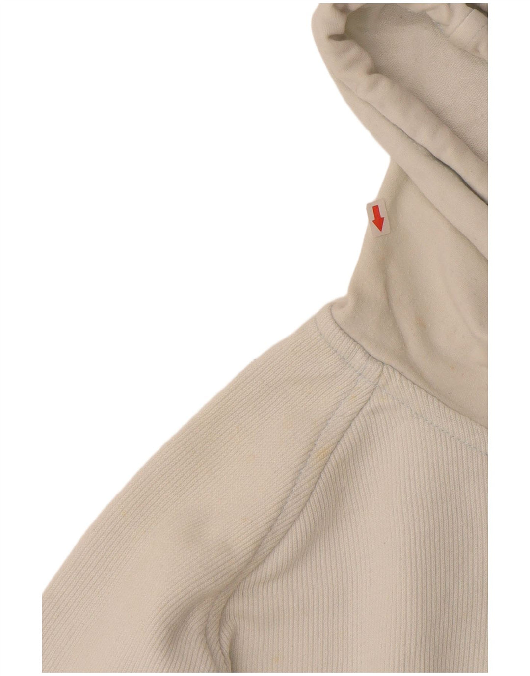 Suéter feminino com capuz e zíper KAPPA UK 14 médio branco