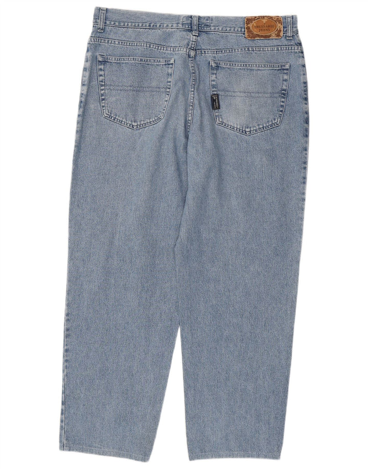 TRUSSARDI Mens Tapered Jeans IT 56 3XL W42 L31 Azul Algodão