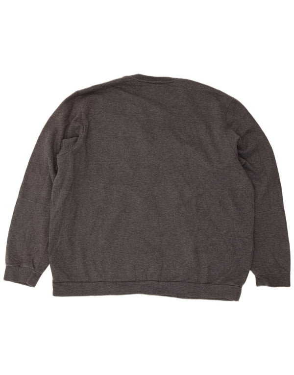 Adidas Mens Regular Fit Moletom Jumper 2XL Algodão Cinza