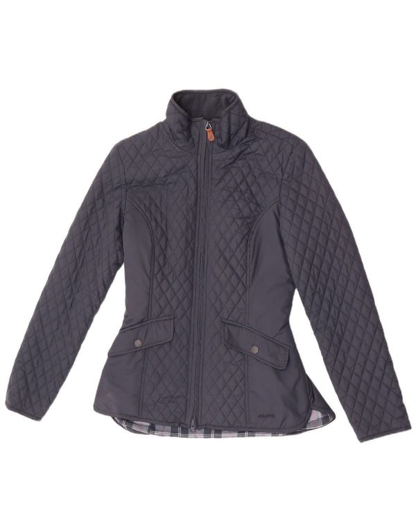 Jaqueta acolchoada feminina Musto UK 8 poliéster azul marinho pequeno