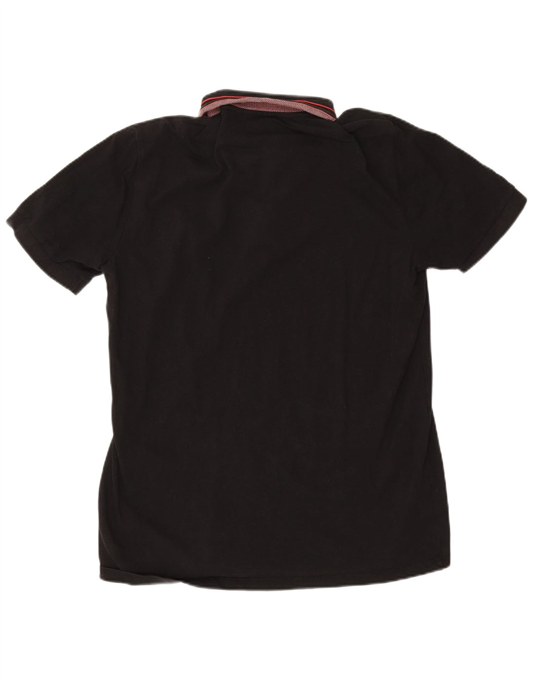 Camisa polo masculina Hugo Boss grande algodão listrado preto