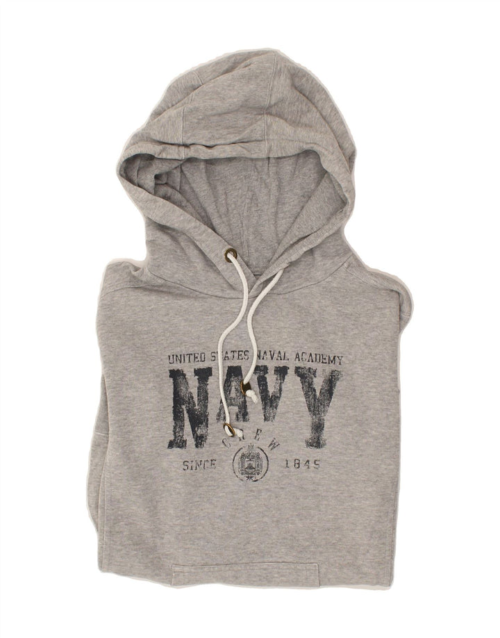 CHAMPION Womens Graphic Hoodie Jumper UK 14 Medium Grey Cotton Vintage Champion and Second-Hand Champion from Messina Hembry 