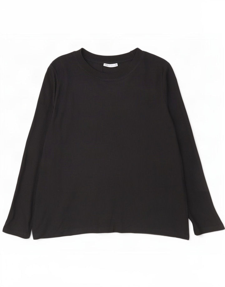 Zara Mens Top Manga Longa XL Preto