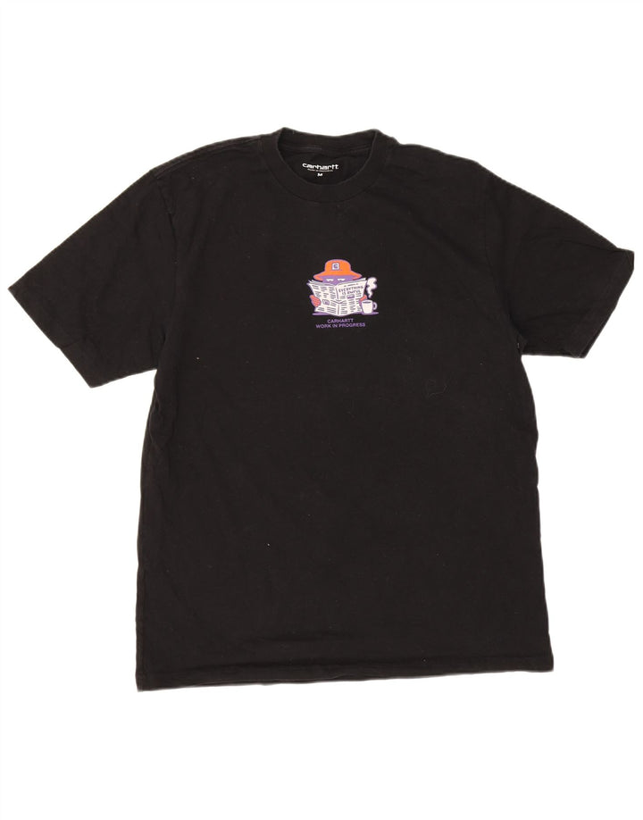 Camiseta gráfica masculina Carhartt Top médio preto