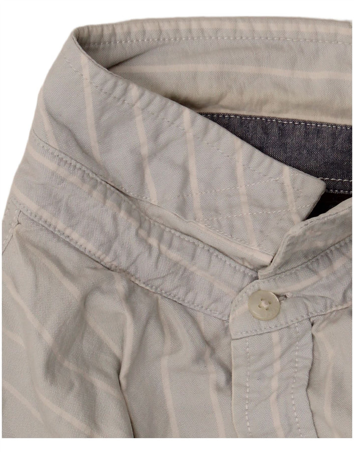 Camisa masculina Fat Face de algodão listrado azul médio