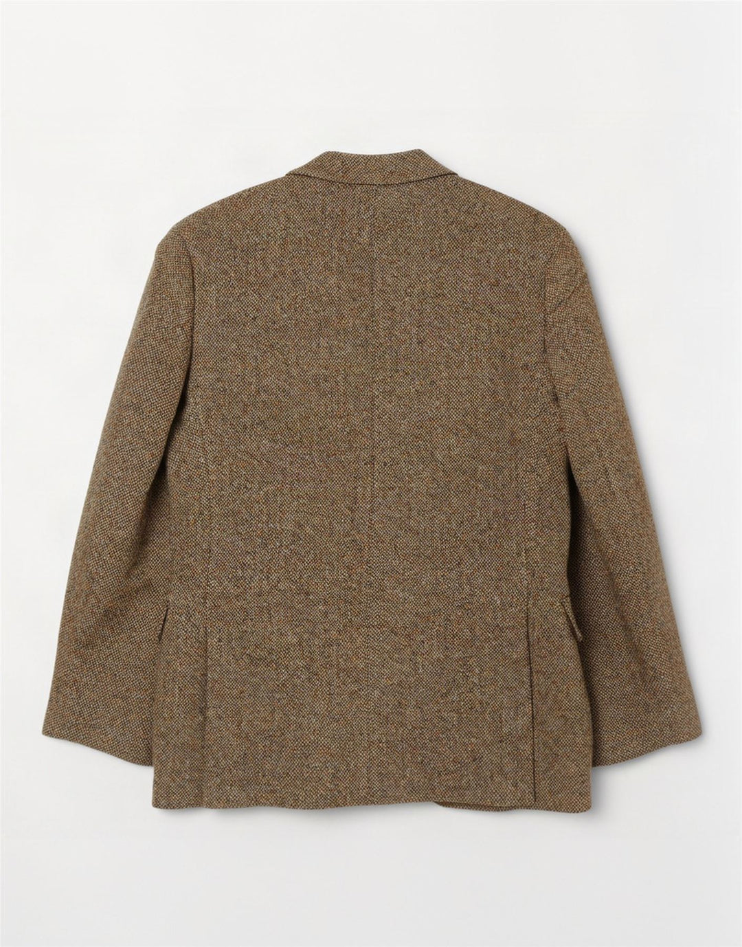 Jaqueta blazer masculina de 2 botões Harris Tweed Reino Unido 36 pequena lã cáqui
