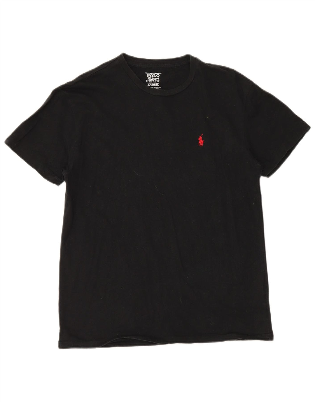Camiseta masculina POLO RALPH LAUREN top pequeno algodão preto