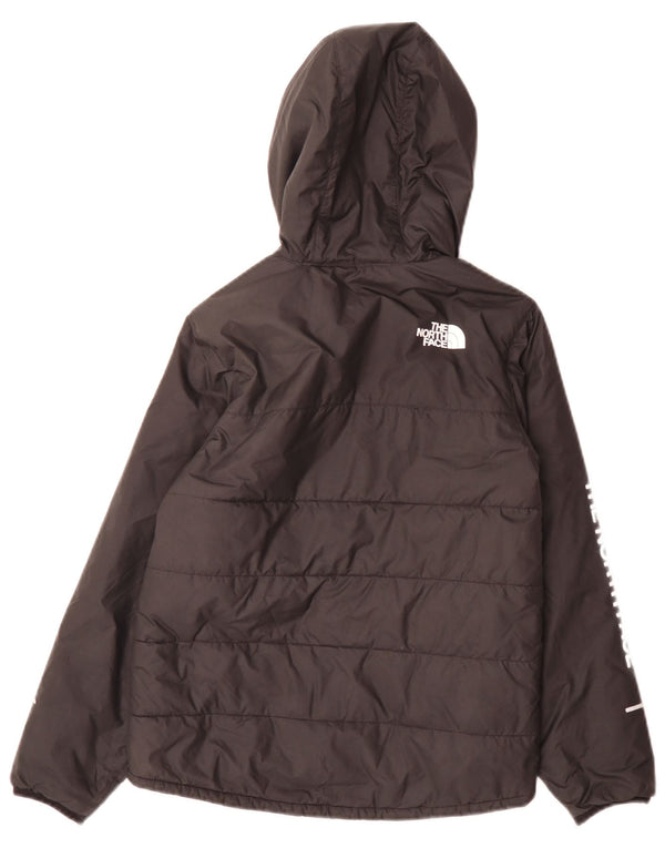 Jaqueta acolchoada com capuz gráfico The North Face Boys 11-12 anos grande preta
