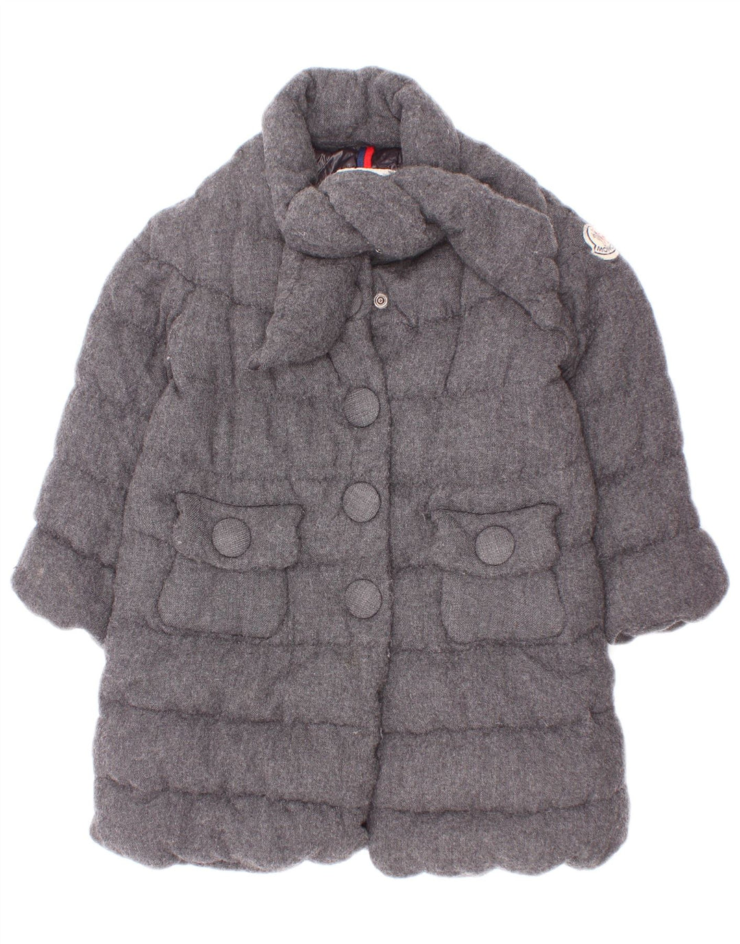 Moncler Casaco acolchoado para meninas 3-4 anos Viscose cinza