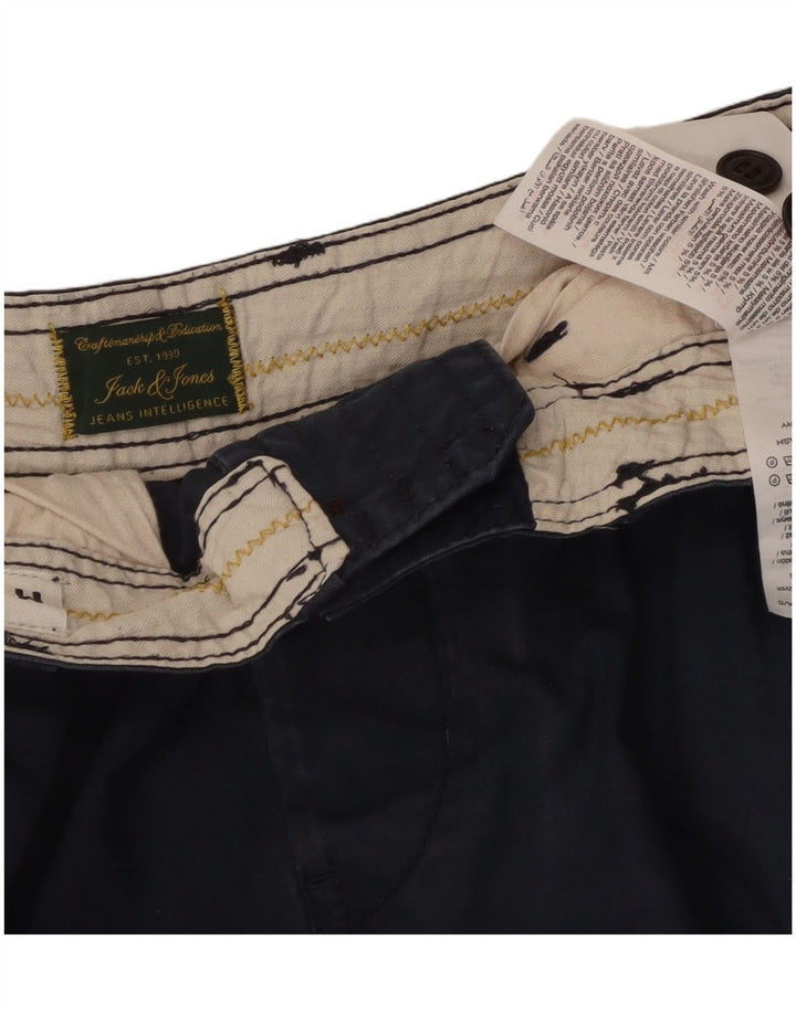 Shorts cargo masculino Jack & Jones Comfort Fit médio W34 algodão azul marinho