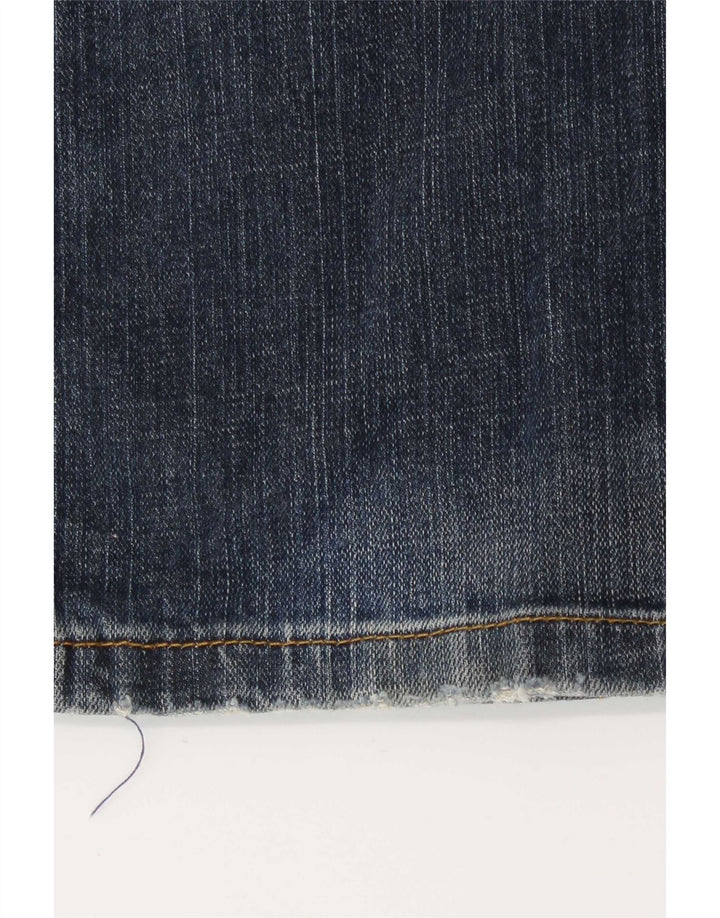 Zara Jeans Bootcut Feminino EU 40 Médio W30 L35 Azul Marinho Algodão