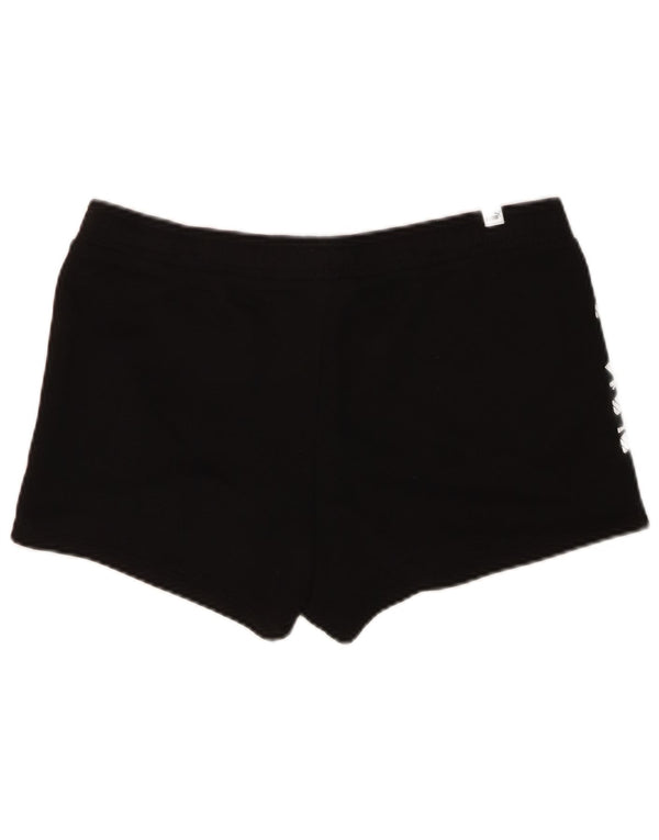 Shorts esportivos gráficos femininos Puma UK 16 grandes pretos