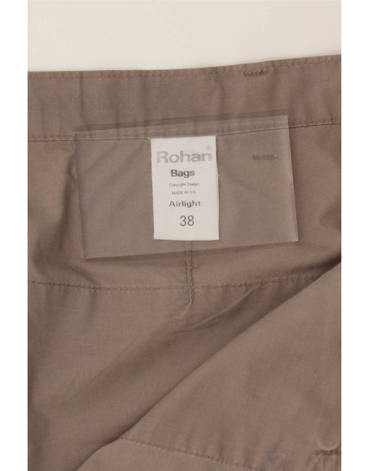 Calça casual reta masculina Rohan W38 L27 poliéster bege