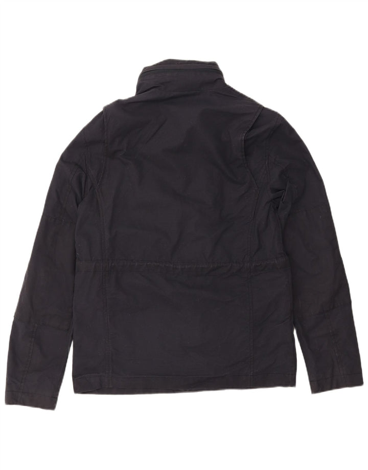 Jaqueta corta-vento masculina FRED PERRY com capuz Reino Unido 36 algodão azul marinho pequeno