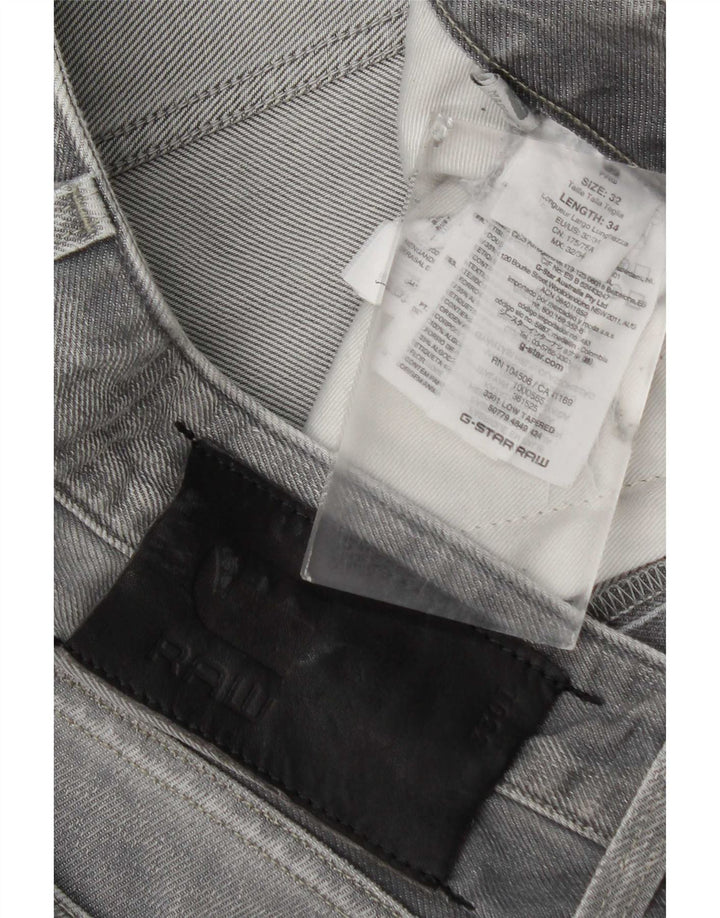 Jeans Slim Masculino G-Star W32 L34 Algodão Cinza