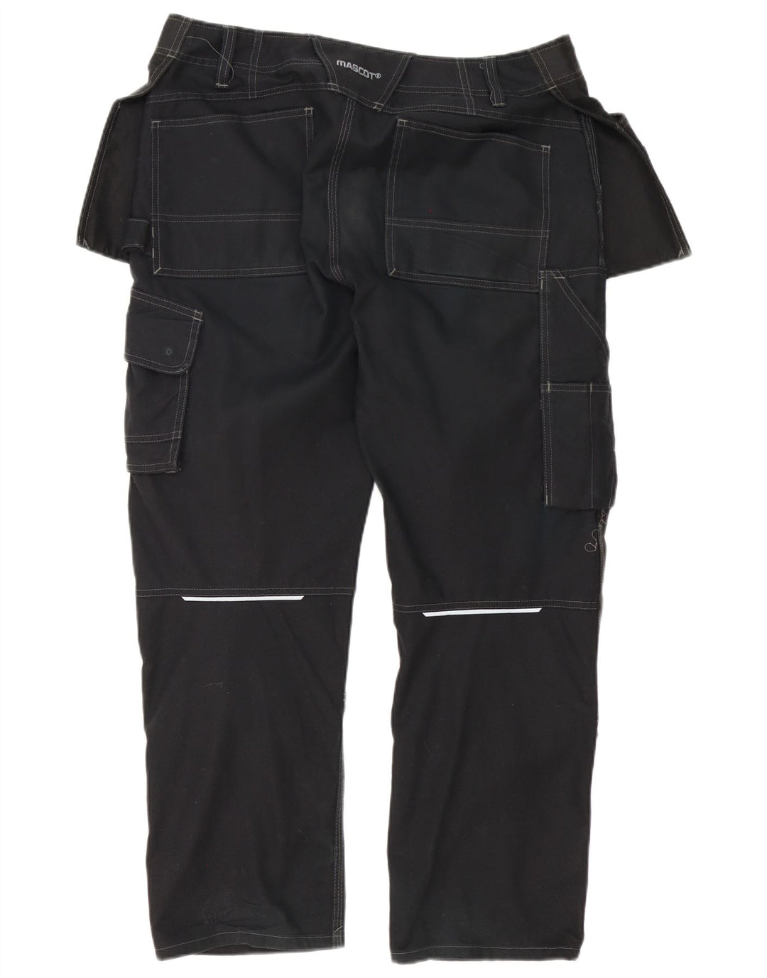 Calça cargo reta masculina mascote W36.5 L30 poliéster preto